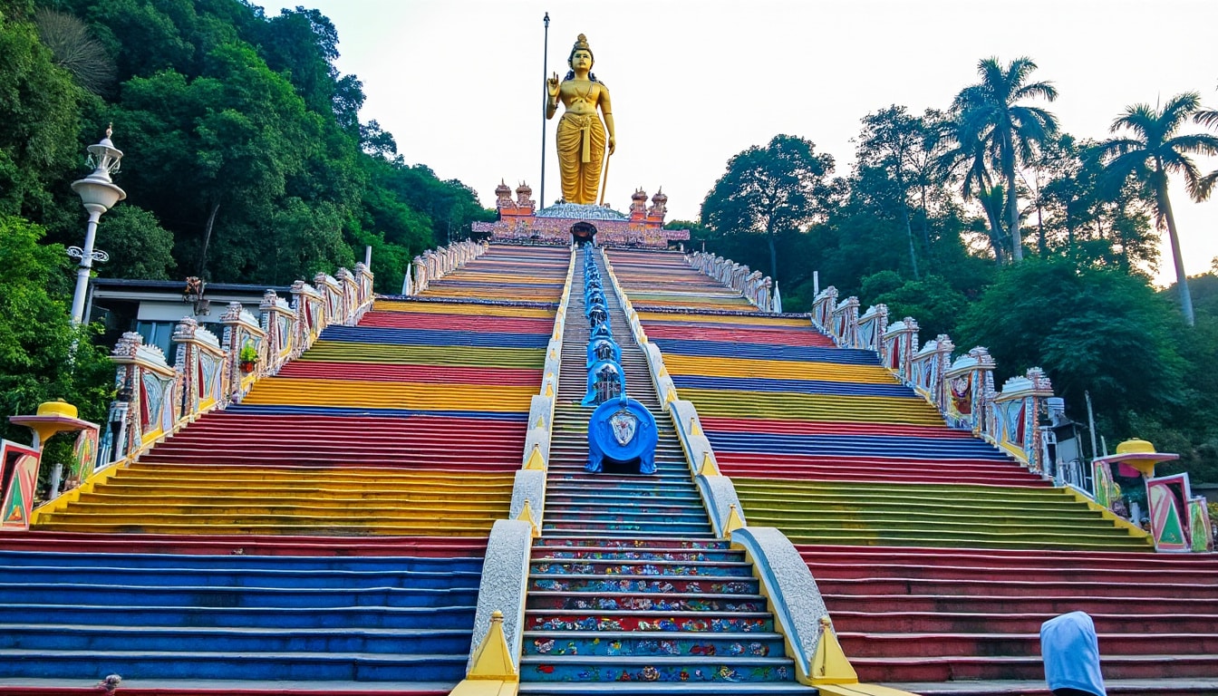 Entdecken Sie die besten Attraktionen und Sehenswürdigkeiten in Kuala Lumpur, von ikonischen Wahrzeichen wie den Petronas-Türmen bis hin zu lebhaften Märkten und üppigen Parks. Erkunden Sie die reiche Kultur, die köstliche Küche und die atemberaubenden Ausblicke, die Malaysias Hauptstadt zu einem Muss machen.