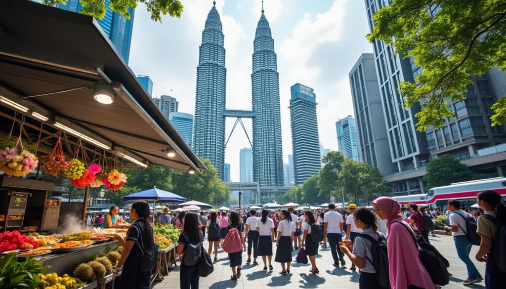 explore the vibrant daily life in kuala lumpur, where a rich blend of cultures, bustling markets, delicious street food, and stunning modern architecture come together to create an unforgettable urban experience. discover the unique rhythms of this dynamic city that never sleeps.