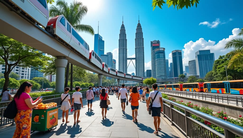 discover the efficient public transport system in kuala lumpur, including buses, trains, and monorails. learn about payment options, including cards and mobile apps, to navigate the city's transit network with ease. enjoy seamless travel and explore the vibrant sights of kuala lumpur.