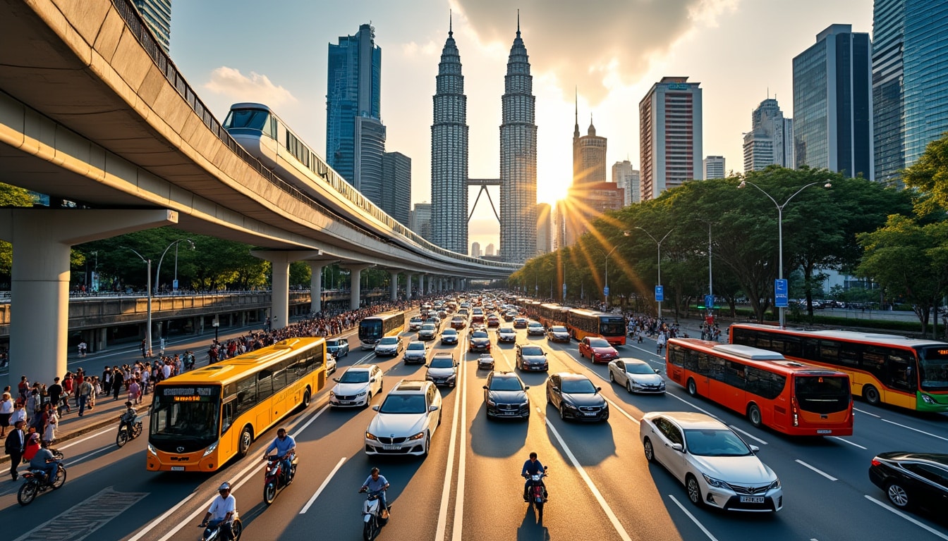 explore the dynamic transportation and mobility options in kuala lumpur, where modern infrastructure meets vibrant urban life. discover the ease of navigating this bustling city through its efficient public transit system, including buses, light rail, and ride-sharing services, while enjoying the rich culture and attractions that kuala lumpur has to offer.