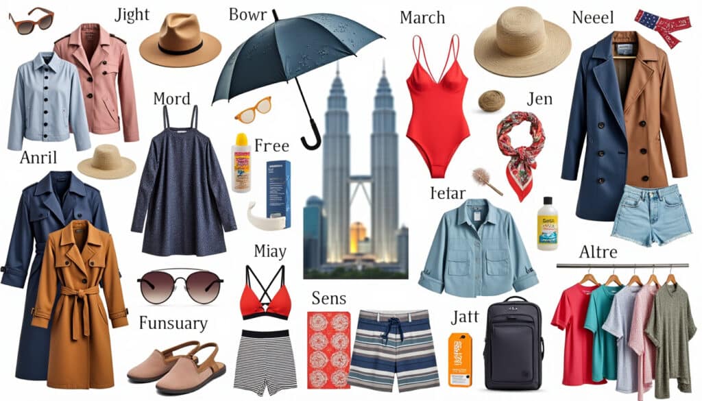 discover the essential items to pack for your trip to kuala lumpur, organized by month. learn what to bring to ensure a comfortable and enjoyable stay in malaysia's vibrant capital throughout the year.