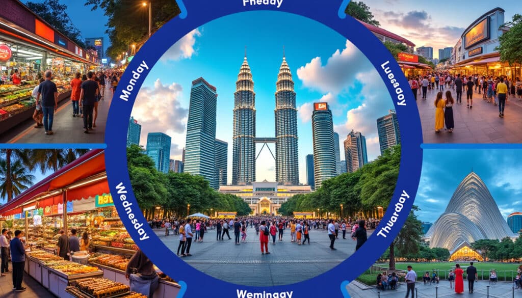 discover the ultimate guide on what to do in kuala lumpur, exploring unique activities and attractions throughout the week. from vibrant markets to cultural landmarks, find the best experiences tailored for each day!